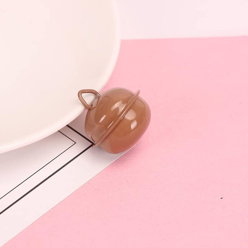 Light Brown Christmas Tree Hanging Bells 10PCS for Crafts Party Decorations - Image 4